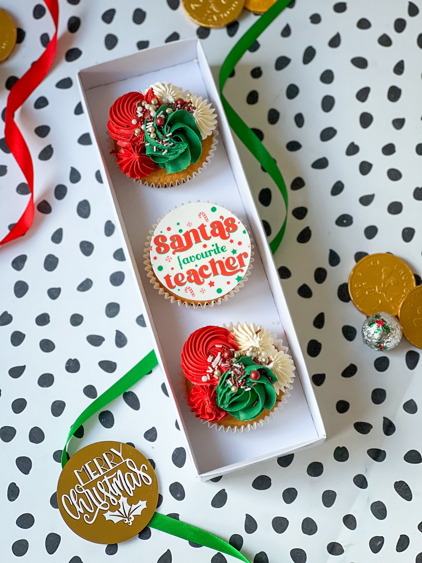 Teachers cupcake trio